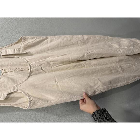 Free People High Roller Jumpsuit, Women's Medium, Cream Denim, NWOT - Picture 6 of 7